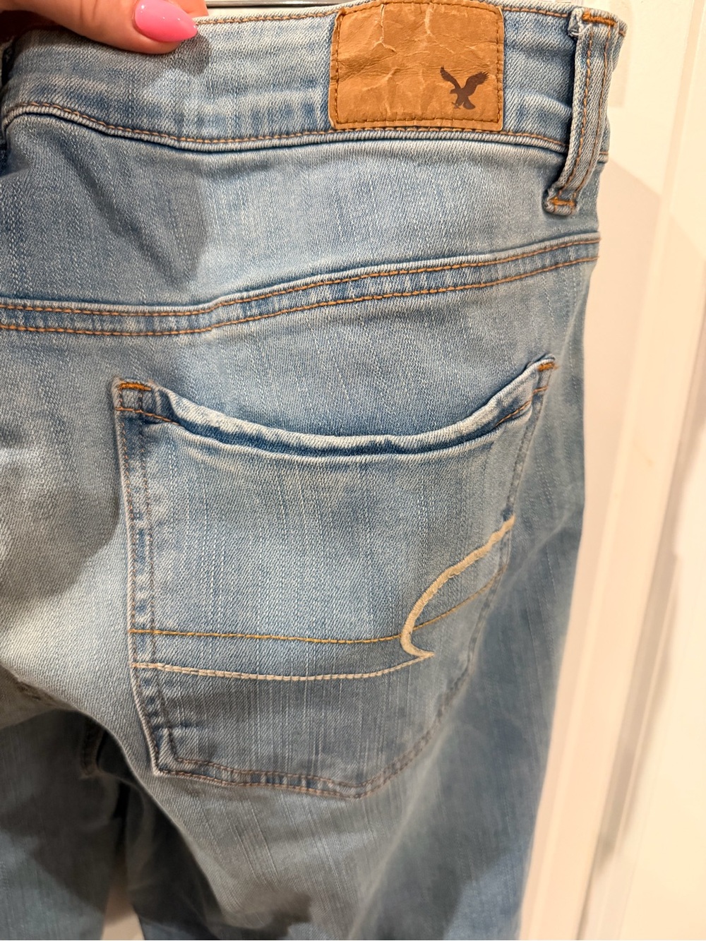 American Eagle Light Blue Super Stretch Jegging Size 14s - Picture 6 of 6